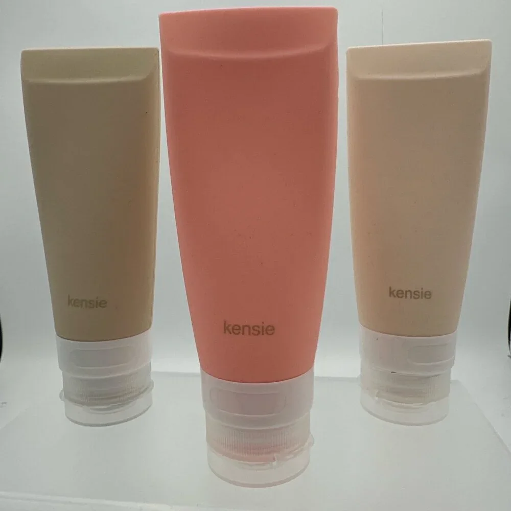 Kensie‎ Silicone Travel Bottles Set of 3 – Reusable TSA Size